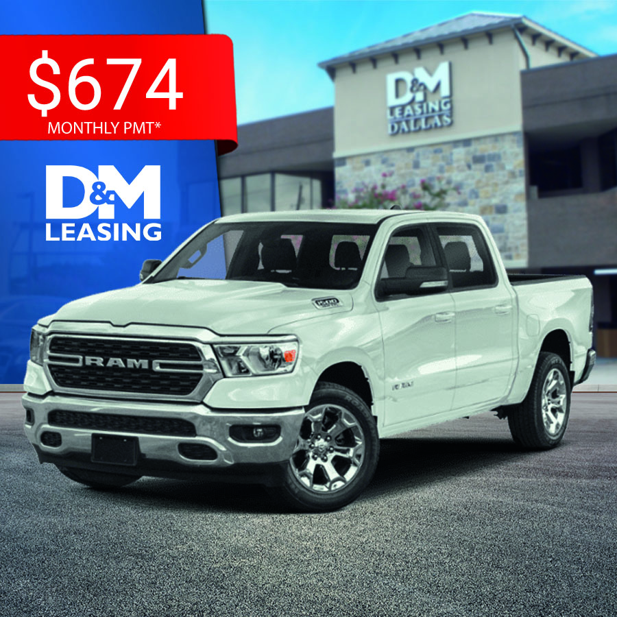 2023 Ram 1500 2WD Crew Cab Lone Star with Bucket Seats, 20” Chrome Wheels, and Remote Start
