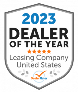 DealerRater 2023 Dealer of the Year - Leasing Company United States Award Badge