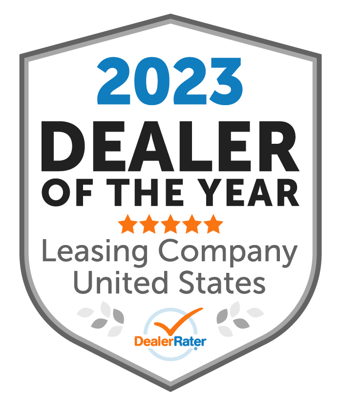 DealerRater 2023 Dealer of the Year - Leasing Company United States Award Badge