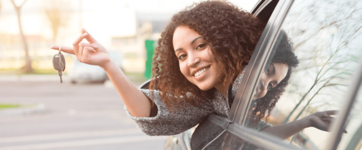 Person Holding the Keys to their Leased Car at D&M Auto Leasing