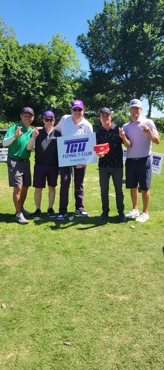 Enjoying a day of golf to help TCU Athletics